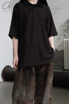 Aviva Jifei Xue oversized short-sleeved POLO shirt SS23-OSSP-Stp
